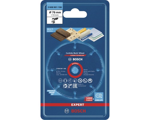 Bosch Expert Carbide Multi Wheel doorslijpschijf 76 millimeter
