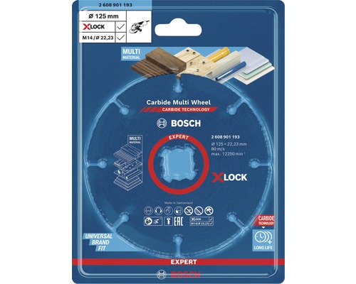 Bosch Carbide Multi Wheel doorslijpschijf, diameter 125 millimeter