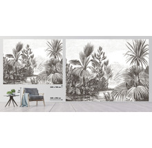 SPECIAL DECORATION Fotobehang vlies Jungle illustratie 340x254 cm