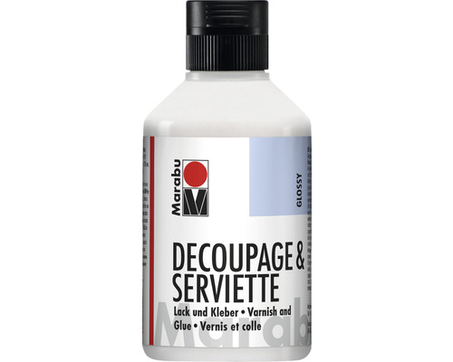 MARABU Servetten-decoupage lijm/lak glanzend Fles Marabu Decoupage en Servettenlak en Lijm