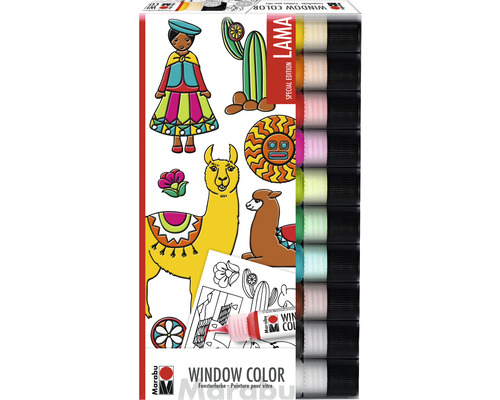 MARABU Kids Raamverf lama 10 kleuren 25 ml Marabu raamverf Lama Special Edition