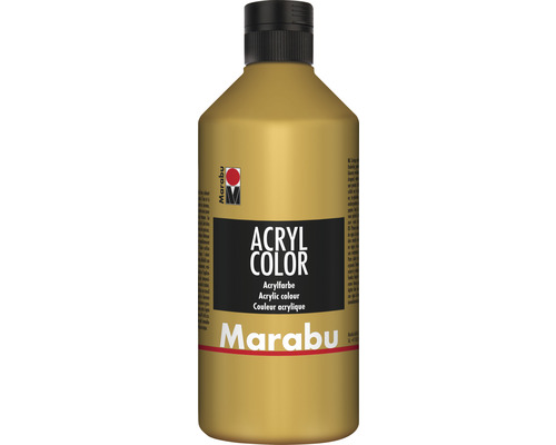 MARABU Acrylverf goud 084 500 ml Acrylverf van Marabu in een plastic fles