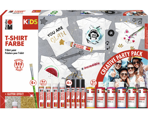 MARABU KiDS Textielverfset party pack