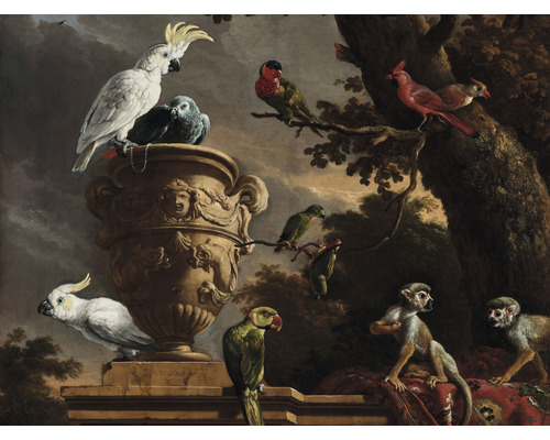 SPECIAL DECORATION Fotobehang vlies Melchior d'Hondecoeter The Menagerie 340x254 cm