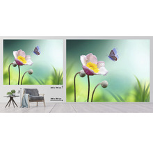 SPECIAL DECORATION Fotobehang vlies Bloem met vlinder 340x254 cm