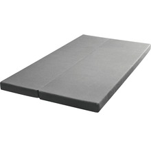 Grijze matras, opvouwbaar, voor logeerbed