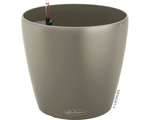 LECHUZA All-in-One Set Bloempot Color Classico Kunststof beige Ø 35 cm H 32,5 cm Lechuza Classico pot met bewateringssysteem