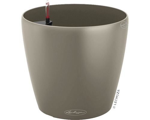LECHUZA All-in-One Set Bloempot Color Classico Kunststof beige Ø 22 cm H 20,5 cm Lechuza Classico 21 plantenbak met irrigatiesysteem
