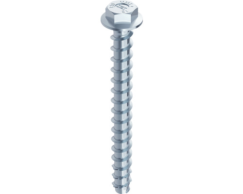 HECO MULTI-MONTI-plus SS Betonschroef 10,0x70 mm zeskantkop met aangeperste ring blauw verzinkt, 25 stuks HECO MULTI-MONTI-plus SS Betonschroef 10,0x70 mm zeskantkop met aangeperste ring blauw verzinkt, 25 stuks