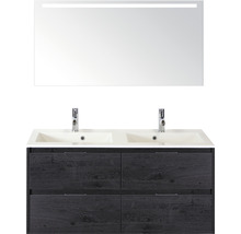 Badkamer wastafelcombinatie met spiegel en vier lades