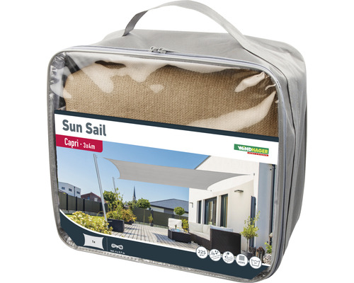 Verpakte zonneluifel Capri 3x4 meter