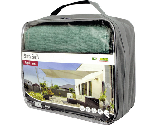 Verpakte Windhager Capri zonnescherm met afmetingen 3x4 meter