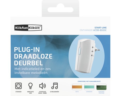 Draadloze plug-in deurbel