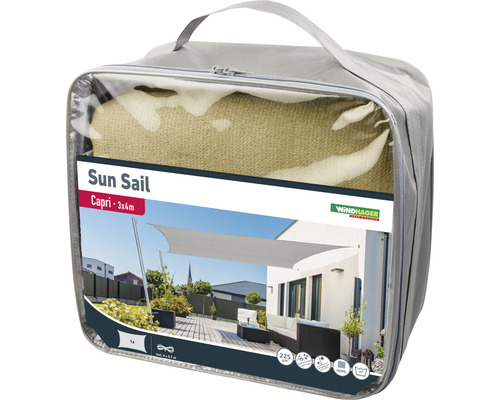 Verpakt zonnescherm Capri 3x4 meter
