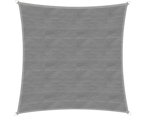 Vierkant zonnescherm van stof met bevestigingsringen