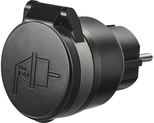 Stekker met randaarde en beschermingsklasse IP44
