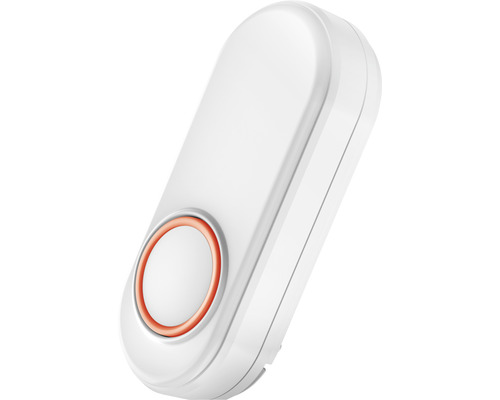Witte draadloze deurbel met belknop