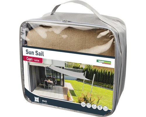 Windhager zonnescherm Capri 4x4 meter in draagtas