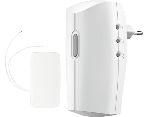 KLIKAANKLIKUIT® Plug-in draadloze deurbelset met zender ACDB-8000BC wit
