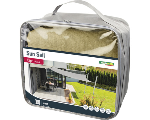 Windhager Capri zonnescherm 4x4 meter in draagtas
