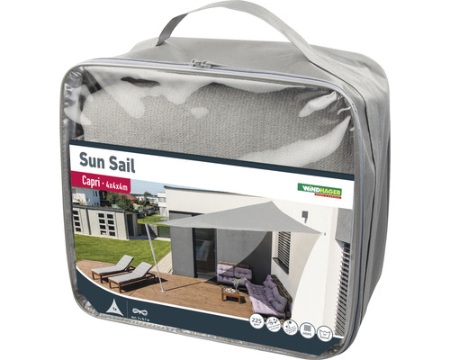 Windhager zonnescherm Capri 4x4x4 meter in draagtas