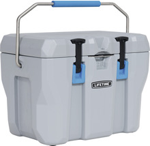 Grijze koelbox met handgreep