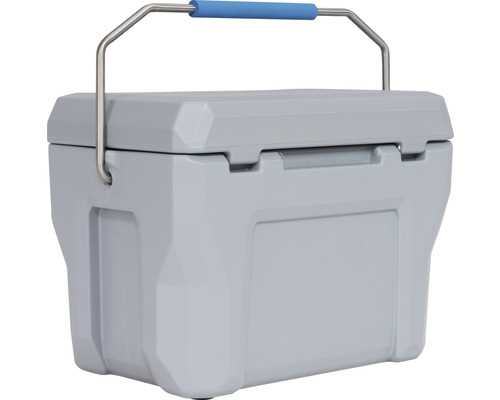 Grijze koelbox met handvat