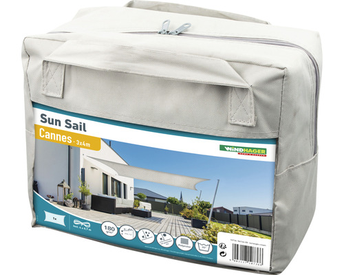 Windhager zonnescherm Cannes 3x4 meter in opbergtas