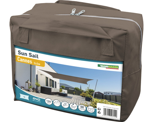 Verpakte Windhager zonnescherm Cannes 2 x 3 meter