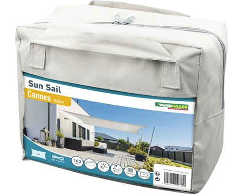 Windhager zonnescherm Cannes 2x3 meter in verpakking