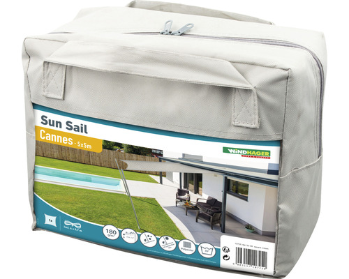 Verpakking voor Windhager zonnescherm Cannes 5x5 meter