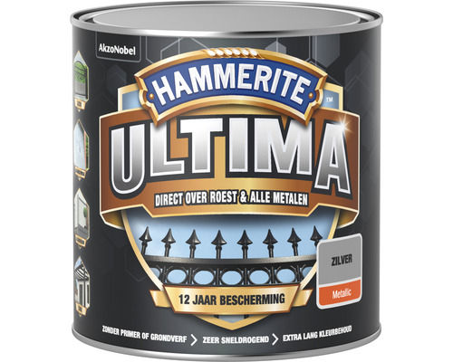 HAMMERITE Ultima metallic metaallak zilver 250 ml
