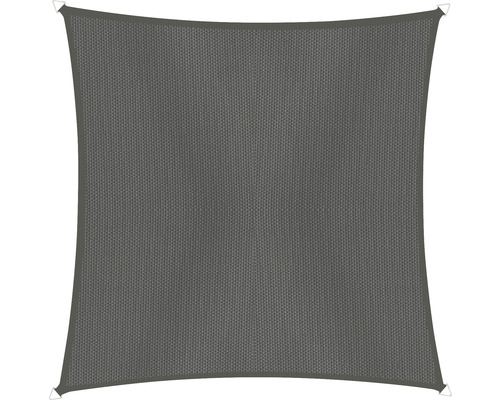 Vierkant schaduwdoek van stof met oogjes op de hoeken