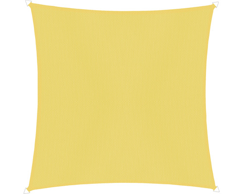 Vierkant schaduwdoek van stof met metalen ogen op de hoeken