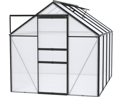 Tuinkas met polycarbonaat platen en aluminium frame