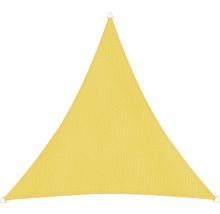 WINDHAGER Schaduwdoek Cannes driehoek geel 400x400x400 cm