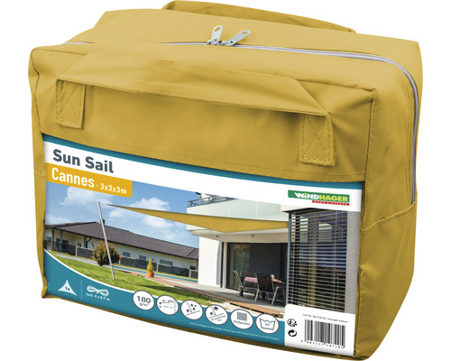 Windhager zonnescherm Cannes 3x3x3 meter in verpakking