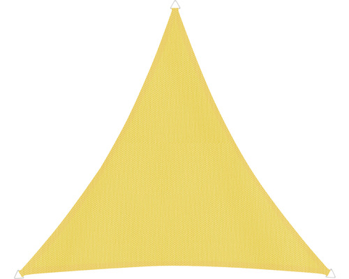 Driehoekig zonnescherm van stof met bevestigingsogen