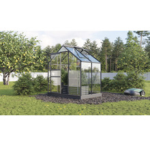 VITAVIA Tuinkas Planet 2500 veiligheidsglas 3 mm zwart, 195x131x207 cm