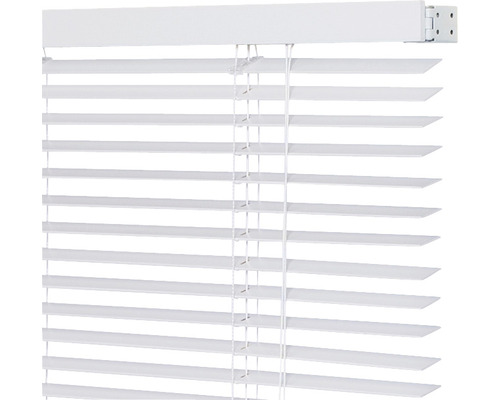 Witte jaloezie voor raam voor lichtregeling