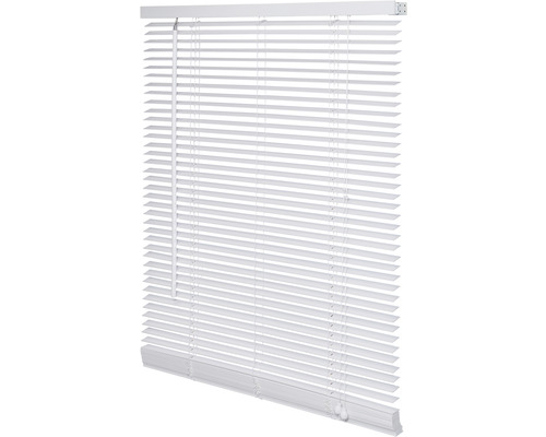 Witte jaloezie voor raamdecoratie en zonwering