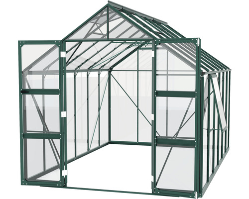 Tuinkas met open deur