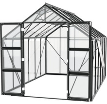 Tuinkas met openstaande deuren voor de tuin