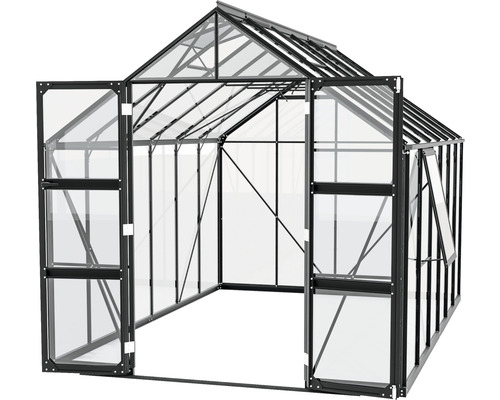 Tuinkas met openstaande deuren voor de tuin