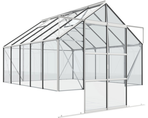 Kweekkas met transparante wanden en aluminium frame