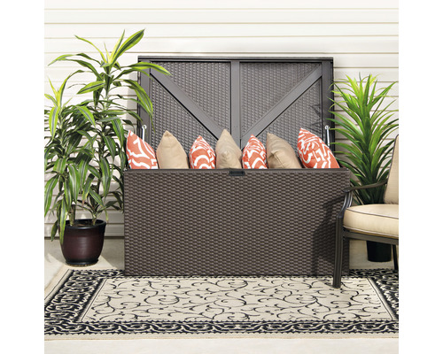 Opbergbox Linz metaal bruin 132x69x67 cm Opbergbox Linz metaal bruin 132x69x67 cm