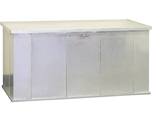 Opbergbox Bern metaal zilver 146x76x71 cm Opbergbox Bern metaal zilver 146x76x71 cm