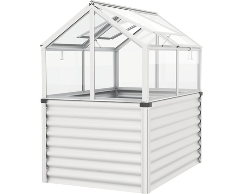 Verhoogde tuinbak met kasopzetstuk