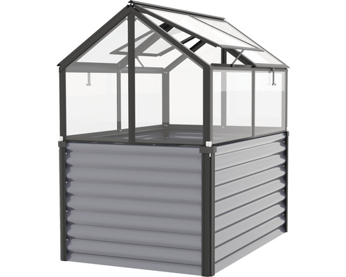 Verhoogde tuinbak met broeibak