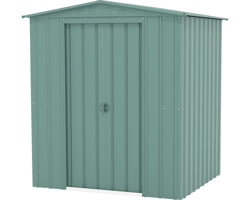 Metalen tuinhuis met deur